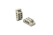 GLOBOMOTIVE 3 Way Porcelain Ceramics Terminal Blocks- 15 A 230 V High Temperature Connectors for Electric Wire Cable, Pack of 6