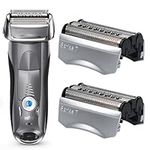 70S Electric Shaver Head Replacement for Braun Series 7, Foil Shaver Replacement Heads Compatible with Braun Series 7 Shavers 720cc, 730cc, 735s, 750cc, 760cc, 790cc, 795cc Shaver Foil, 2 Pack