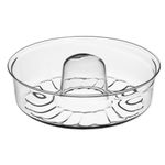 SIMAX Glass Bundt Cake Pan, Shallow (4.75”), Heat, Cold, and Shock Proof, Holds 2.1 Quarts (8.4 Cups), Made in Europe, Great for Ring Cakes, Puddings, Desserts, Monkey Bread, and More