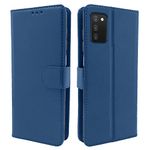 Pikkme Samsung Galaxy A03s Flip Cover | PU Leather Finish | 360 Protection | Wallet & Stand | Strong Magnetic Flip Case for Samsung Galaxy A03s (Blue)