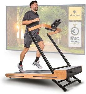 SportPlus Laufband für zuhause, Walking Pad klappbar bis 18km/h, Holzlaufband mit 12% Steigung, Massivholz Eiche, FSC®-Zertifiziert, leiser stromsparender Brushless Motor, TÜV-Zertifiziert, bis 150kg