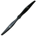 XOAR PJM-E 13x7 Electric RC Airplane Propeller. 13 Inch 2 Blade Black Wood Prop for Electric Motor