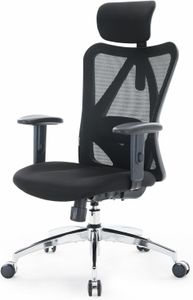 SIHOO Ergonomic Office Chair – Adjustable Headrest, Lumbar Support, High Back, Black