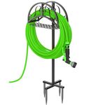 Yalivon Garden Hose Holder Stand Hose Reel Hanger for Outside