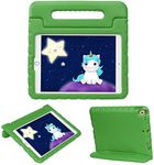 HDE Case for iPad 9th Generation Kids Shockproof Cover 10.2 inch with Handle Stand fits 2021 9th Gen, 2020 8th Gen, 2019 7th Gen Tablet - Green