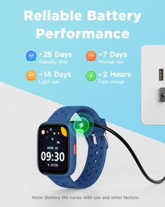 BIGGERFIVE Kids Smart Watch – Blue, Fitness Tracker
