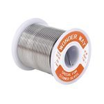 Sn60/Pb40 Tin Lead Solder Wire for Stained Glass 2.0mm Dia No Flux Welding Soldering Tin by Wonderway (16oz)