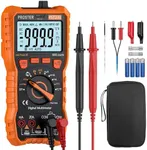 Proster Digital Multimeter 6000 Count - TRMS Voltmeter Multimetro Digital Auto Range Multimeter Tester, NCV Detector DC AC Voltage Current Meter