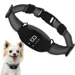 Dog Bark Collar Humane Anti Bark Collar Rechargeable Training Collar with Beep, Vibration and Optional Shock, Dog Waterproof Shock Collar with 7 Sensitivity for Small, Medium, Large Dogs (Black)