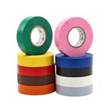 WOD ETC766 Professional Grade General Purpose Rainbow Electrical Tape UL/CSA Listed core. Vinyl Rubber Adhesive Electrical Tape: 3/4inch X 66ft. - Use at No More Than 600V & 176F (Pack of 10)