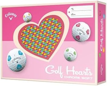 Callaway Golf Chrome Soft 2026 Golf Balls(Truvis Hearts,One Dozen)