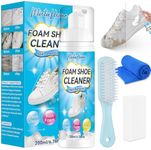 MiotuHome Shoe Cleaner, 6.76 Oz Shoe Cleaning Kit with Brush& Towel, Trainer Cleaner Kit Removes Dirt and Stain, Sneaker Cleaner for White Shoes, Leather, Knit, Boots, Canvas, Nubuk, Suede Cleaner