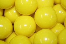 Bayside Candy 1" Large Gumballs - Colored Gumball Collection - Gumball Machine - Shimmer and Solid Colors (Yellow Gumballs 1" Large, 3LB)