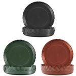 5 Pack Black Plant Saucers,30 CM Round Plant Pots Trays Garden Plant Saucer Plant Plastic Plate Pot Tray,Flower Pot Drip Trays for Indoor/Outdoor Household Plants (Black, 30cm)