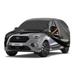 GUNHYI 7 Layers Heavy Duty Suv Car Cover Waterproof 100%, Custom Fit For Ford Kuga 2012-2024, All Weather Outdoor Car Cover Sun Rain Dust Protection, With Zip And Cotton Lined, Black