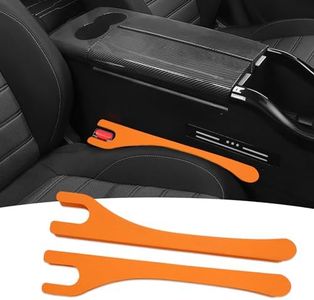 zmoso 2PCS Car Seat Gap Filler, Orange Soft Crevice Blocker to Fill The Gap Between Seats and Console, Cars Interior Accessories Stop Cellphone Wallet Keys Coins from Dropping