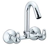 PICK-UP Brass Kitchen Hot & Cold Water Mixer Tap for Kitchen/Bathroom| 7 Years of Warranty|Chrome-Finish Set-1