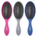 Conair Detangling Cushion Brush Set, 3pc (Colors May Vary)