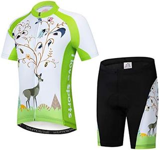 Children Cycling Jersey Set Clothing Boys Girls Shorts Pad Suits Deer M