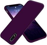 for iPhone XR Case,OTOFLY[Silky and Soft Touch Series] Premium Soft Silicone Rubber Full-Body Protective Bumper Case Compatible with Apple iPhone XR 6.1 inch Purple