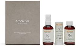 Erbaviva Organic Baby Discovery Kit, 3 Piece Set - Essential Baby Skin Care Gift Set, Travel Size Baby Shampoo, Baby Lotion, Baby Lip & Cheek Balm, Gentle For Delicate Skin