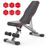 YOLEO Adjustable Bench, Folding Gym Bench/Weight Bench Multifunction for Whole Body and Home and Gym Workout, Version 2024