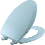 Bemis 1500EC 464 Dresden Blue Elongated Molded Wood Toilet Seat with Easy-Clean & Change Hinge, 1 Pack