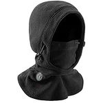 ROCKBROS Ski Mask Thermal Fleece Balaclava Ski Face Mask for Cold Weather Winter Full Face for Men Women Black