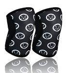 Mammal Strength squat knee sleeves V2-7 mm Neoprene lifting knee sleeves for Gymnastics, Weightlifting, Powerlifting, Olympic - (1 pair) knee support men weight lifting (Multi, L)