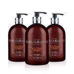 Baylis & Harding Black Pepper and Ginseng Hand Wash, 500 ml (Pack of 3) - Vegan Friendly