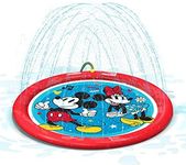 GoFloats Disney Mickey and Minnie Kids Water Splash Pad Mat and Sprinkler by, Red