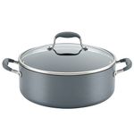 Anolon Advanced Home Hard-Anodized Nonstick Wide Stock Pot/Stockpot (7.5-Quart, Moonstone)