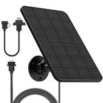 4W Solar Panel for Blink Outdoor Camera, Solar Panel Charger with Battery Compatible with Blink Outdoor (3rd Gen/4th Gen) and Blink XT XT2 Camera, Camera Solar Panel with Waterproof Rubber Plug