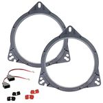 Sound-way Loudspeaker rings adapter brackets suitable compatible with Toyota 6.5" inch / 165mm din speakers - KC-TO02