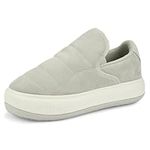 PUMA - Womens Suede Mayu Slip-On First Sense Shoes, Grey, 9.5