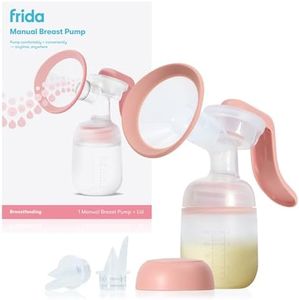 FridaMom Manual Breast Pump, Portable Hand Breast Pump with SoftFeel Flange