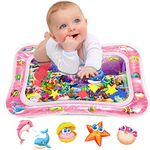 Infinno Tummy Time Mat Premium Baby Water Mat for Infants and Toddlers Baby Toys for 3 to 24 Months, Strengthen Your Baby's Muscles, Multicoloured