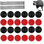 SUNMENCO 24pcs Helmet 3M Adhesive Stickers & Insurance Tether Straps Action Camera Accessories Kits for Hero 6 5 4 / xiao mi yi/AKASO/Sony Sports dvr