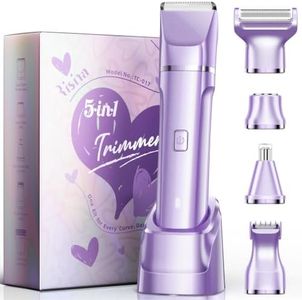 Risina 5-in-1 Bikini Trimmer for Women, Gifts for Women, Grooming Kit