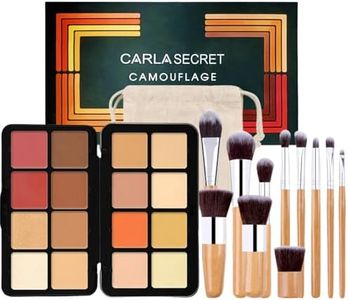 MKNZOME Contorno Maquillaje Paleta De Iluminadores De Maquillaje, 16 Colores Colorete en Crema Bronceador Contouring Maquillaje Milk Makeup con Set Brochas de Maquillaje, Textura Cremosa