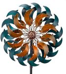 Stargarden Garden Wind Spinners, 13” W Kinetic Wind Sculptures & Spinners, 4 Layers Windmills Lawn Ornament Décor