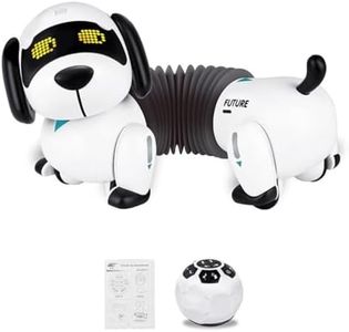 Qutumill Robot Dog Remote Control Dachshund Puppy, RC Robotic Interactive Intelligent Walking Dancing Doggy Programmable Electronic Pet Toy with Music