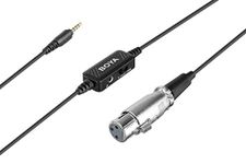 BOYA by-BCA6 XLR to 3.5mm TRRS Microphone Cable with Integrated pre-Amplifier to Connect XLR Dynamic Microphones to Smartphones and Tablets