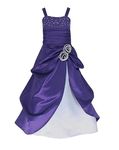 Fairy Dolls Girls' Maxi Dress (Mixgown0_Purple_6-7 Years)