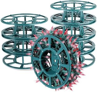 Thyle Paquete de 8 carretes de luz de Navidad, multiusos, luz y cable, carrete de almacenamiento de luz, contenedor de almacenamiento de luz de Navidad, organizador de cable de extensión,