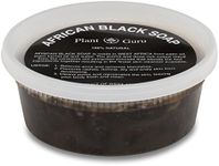 African Black Soap Paste 8 oz. 100% Raw Pure Natural From Ghana. Acne Treatment, Aids Against Eczema & Psoriasis, Dry Skin, Scars and Dark Spots. Great For Pimples, Blackhead, Face & Body Wash.