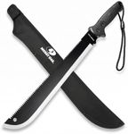 Mossy Oak Machete with Saw, 25-Inch Heavy Duty Machete with Sheath