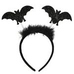 Halloween Bat Headbands for Women Black Bat Hair Accessories Costume Headband for Halloween Cospaly Party Bat Hairbands Girls