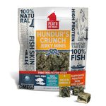 PLATO Dog Treats - Hundur's Crunch Jerky Minis - Pet Treats, All-Natural, Non-GMO, No Artificial Flavors, or Preservatives, Made in The USA