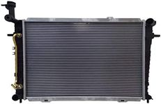 SCITOO Full Aluminum Radiator Replacement for 2005 2006 2007 2008 2009 for Hyundai Tucson for Kia for Sportage 2.7L CU2785 Plastic Radiator